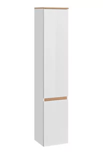 Comad Platinum szafka 176 cm boczna wysoka wisząca Biel Alpejska/Dąb Craft złoty PLATINUM800FSC - Szafki łazienkowe - miniaturka - grafika 1
