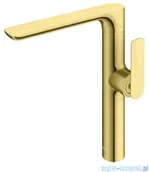 Baterie kuchenne - Kohlman QB146EGDB 1-otworowa bateria kuchenna z obrotową wylewką GOLD BRUSHED - miniaturka - grafika 1