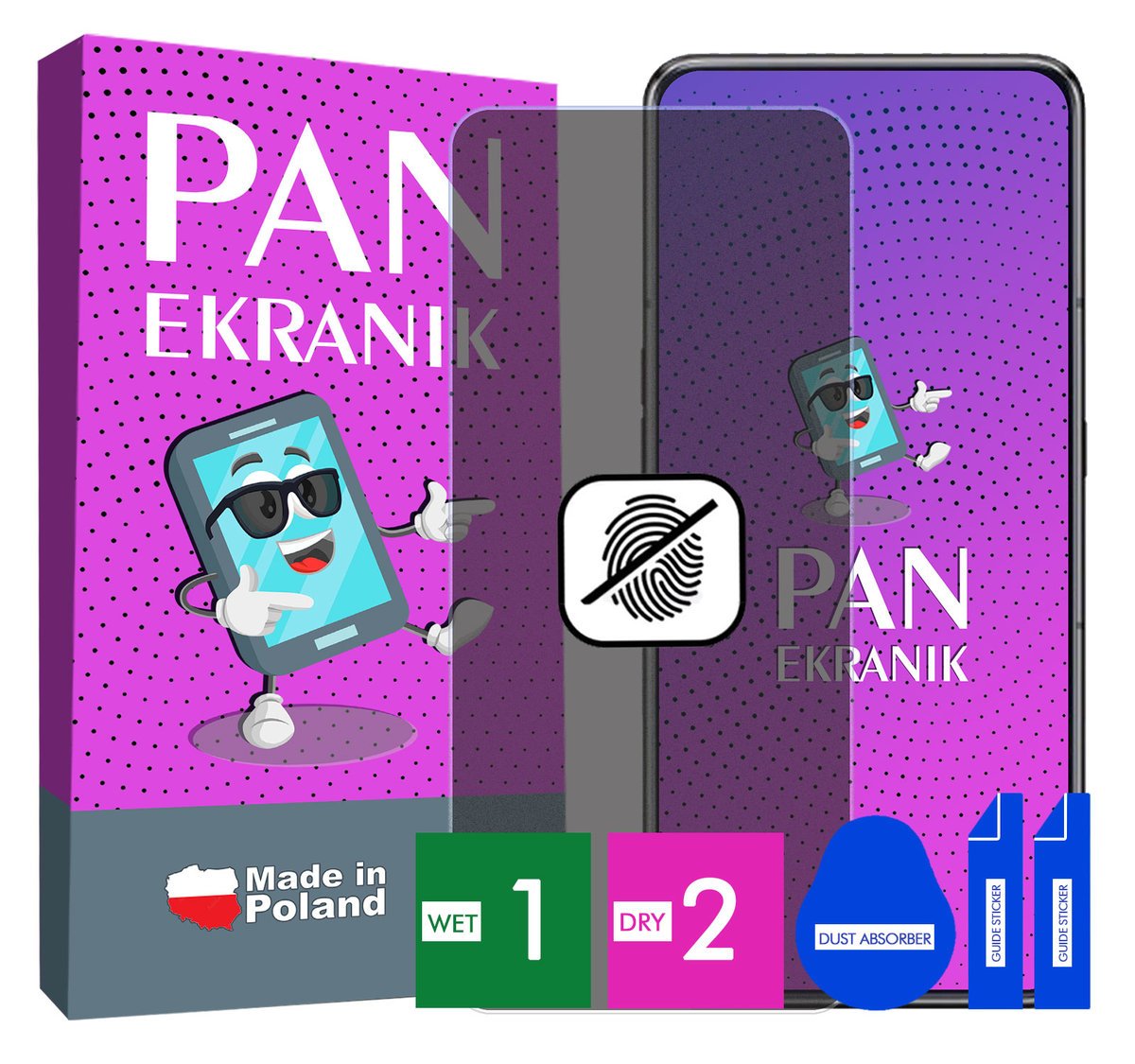 FOLIA 5D PRYWATYZUJĄCA MATOWA DO SAMSUNG GALAXY A80 CAŁY EKRAN ORYGINALNA