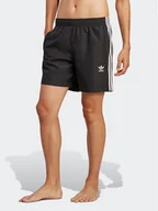 Kąpielówki męskie - adidas Szorty kąpielowe Originals Adicolor 3-Stripes Swim Shorts HT4406 Czarny Regular Fit - miniaturka - grafika 1