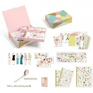 Djeco kuferek z zestawem papierniczym Tinou - Zabawki kreatywne - miniaturka - grafika 1
