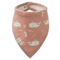 Chusty do noszenia dzieci - Fresk Bandana Wieloryb Mellow rose - miniaturka - grafika 1