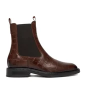 Botki damskie - Sztyblety Gino Rossi C-PETRA-25478PE-C Brązowy - miniaturka - grafika 1