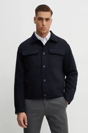 Kurtki męskie - Armani Exchange kurtka wełniana kolor granatowy przejściowa oversize 6DZB30 ZN5OZ - miniaturka - grafika 1