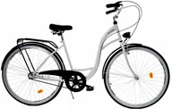 Rowery - Dallas Bike City 3spd 28 cali Biało-czarny - miniaturka - grafika 1