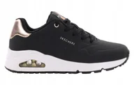 Buty sportowe damskie - Buty damskie Skechers Uno 177094-BLK - miniaturka - grafika 1