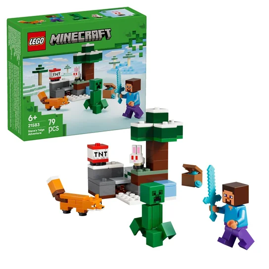 LEGO MINECRAFT STEVE PREZENT DLA FANA FANKI MINECRAFT PREZENT NA ŚWIĘTA