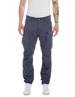 Spodenki męskie - Replay Męskie spodnie cargo Joe Regular-Fit z komfortowej bawełny, zielone (Faded Aviator 169), 40 W / 32 L, Faded Aviator 169, 40W / 32L - miniaturka - grafika 1
