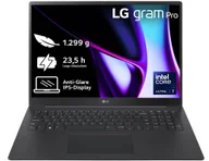 Laptopy - LG Gram Pro 17Z90SP-G Intel Core Ultra 7 155H (17") WQXGA 16 GB LPDDR5x-SDRAM 1 TB SSD Wi-Fi 6E (802.11ax) Windows 11 Home Czarny 17Z90SP-G.AA78G - miniaturka - grafika 1