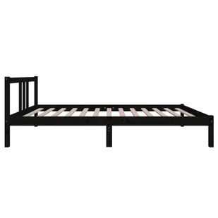Lumarko Rama łóżka, czarna, lite drewno, 100 x 200 cm - Łóżka - miniaturka - grafika 6