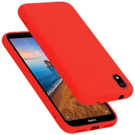 Etui i futerały do telefonów - Pokrowiec Do Xiaomi RedMi 7A Etui w LIQUID CZERWONY TPU Silikon Case Cover Obudowa Ochronny Cadorabo - miniaturka - grafika 1
