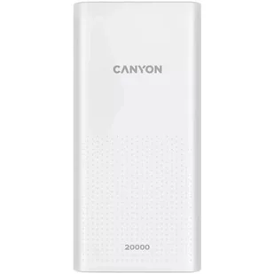 Canyon Powerbank PB-2001, 20000mAh CNE-CPB2001W Biała - Powerbanki - miniaturka - grafika 1