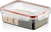 Pojemniki kuchenne - Pojemnik do żywności z uszczelką 0,8L prostokątny 123600 - miniaturka - grafika 1