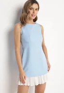 Sukienki - Jasnoniebieska Elegancka Sukienka Taliowana Florzedi - miniaturka - grafika 1