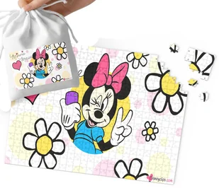 Puzzle - Myszka Minnie Wzory Z Bajek Prezent Dla Dzieci 252El +Woreczek - Puzzle Puzzle - Myszka Minnie Wzory Z Bajek Prezent Dla Dzieci 252El +Woreczek - Puzzle - miniaturka - grafika 1