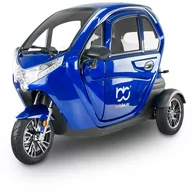 Skutery - Skuter elektryczny z dachem MICRO CAR BILI BIKE CITY GO -niebieski - miniaturka - grafika 1