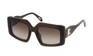 Okulary przeciwsłoneczne - Just Cavalli Okulary damskie, Shiny Transp.brown, 54 - miniaturka - grafika 1