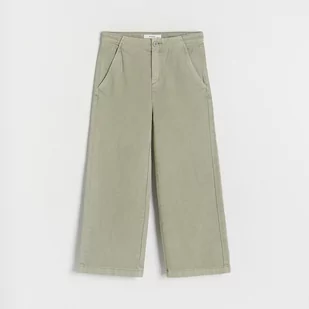 Reserved - Bawełniane spodnie - Zielony - Spodnie i spodenki dla dziewczynek - miniaturka - grafika 1