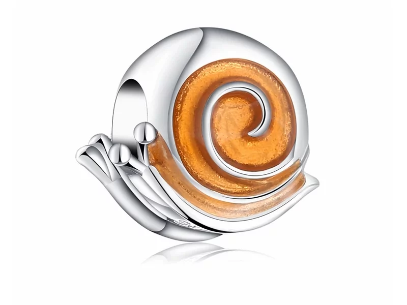 Pandora Valerio.pl Rodowany srebrny charms do ślimak snail srebro 925 NEW51 NEW51