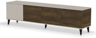 Szafka RTV RANDOM 2 200cm orzech/kaszmirowa HALMAR - Szafki RTV - miniaturka - grafika 1