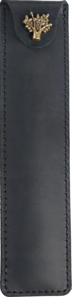PIÓRNIK CZARNY ORGANIZER ETUI DŁUGOPIS RETRO ZATRZASK BIURO