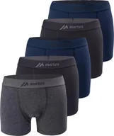 Majtki męskie - Beon Męskie bokserki Martes essentials RAVOR 5PACK black/grey/navy rozmiar S - miniaturka - grafika 1