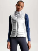 Kamizelki jeździeckie - Tommy Hilfiger Equestrian Kamizelka damska PUFFER - silver - miniaturka - grafika 1