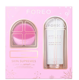 Foreo Skin Supremes XMASS (Szczoteczka Luna Play Smart 2 Pink + Pianka do mycia twarzy 20ml) - Zestawy kosmetyków damskich - miniaturka - grafika 1