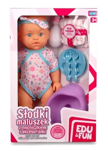 Artyk EDU&FUN Słodki maluszek z nocnikiem i akcesoriami - Lalki dla dziewczynek - miniaturka - grafika 1