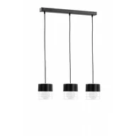 Lampy sufitowe - KET Loftowa LAMPA wisząca metalowa OPRAWA druciany zwis biały czarny KET853 - miniaturka - grafika 1