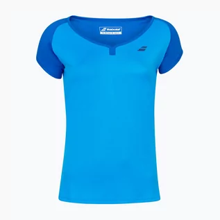 Koszulki sportowe damskie - BABOLAT Koszulka tenisowa damska  Play Cap Sleeve niebieska 3WP1011 - grafika 1