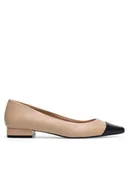 Baleriny - Gino Rossi Baleriny WFA2503-2Z-01 Beżowy - miniaturka - grafika 1