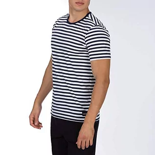 Koszulki męskie - Hurley M Dri-fit Harvey Stripe S/S pasek męski, pomarańczowa, m - grafika 1