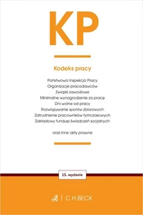 KP. Kodeks pracy oraz ustawy towarzyszące w.15 - Prawo - miniaturka - grafika 1