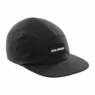 Czapki i chusty sportowe damskie - Czapka Salomon Five Panel Deep Black - miniaturka - grafika 1