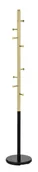 Wieszaki i stojaki - Wieszak stojący na ubrania W68 czarny / złoty - miniaturka - grafika 1