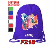 Worki na buty - WOREK SZKOLNY NA WF SPORTOWY NA BUTY DLA DZIECI BUGS LOLA - IMIĘ - miniaturka - grafika 1