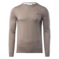 Swetry męskie - Męski Sweter GUESS VALENTINE LS CN BASIC SWTR M3YR00Z3052-G1FR – Brązowy - miniaturka - grafika 1