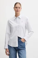 Koszule damskie - Tommy Hilfiger koszula damska kolor niebieski regular z kołnierzykiem klasycznym WW0WW47169 - miniaturka - grafika 1