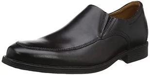 Clarks Męskie klapki Whiddon Step Slipper, czarny - czarna skóra - 42 EU - Klapki i japonki męskie - miniaturka - grafika 1