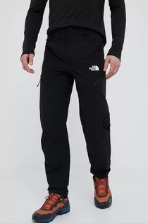 Spodnie sportowe męskie - The North Face spodnie outdoorowe Exploration kolor czarny - grafika 1