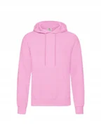 Bluzy męskie - Bluza męska z kapturem Kangurka Fruit of the Loom RÓŻOWA rozm. L - miniaturka - grafika 1