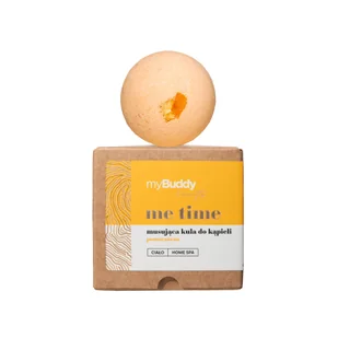 myBuddy me time Musująca Kula do Kąpieli Pomarańcza 100g - Kosmetyki do kąpieli - miniaturka - grafika 1