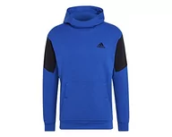 Bluzy męskie - adidas Bluza męska M D4GMDY OH HD, niebieska (Team royal Blue), S - miniaturka - grafika 1