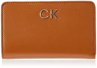 Portfele - Calvin Klein Damski portfel francuski Re-Lock składany potrójnie składany, Ck czarny, Rozmiar uniwersalny - miniaturka - grafika 1