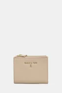 Portfele - Patrizia Pepe portfel skórzany damski kolor beżowy CQ8732 L001 - miniaturka - grafika 1