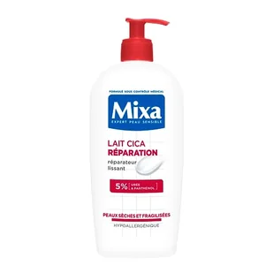Mixa Mleczko do ciała do bardzo suchej i popękanej skóry, regenerujący balsam do ciała przeciwko swędzeniu, z mocznikiem i pantenolem, urea Cica Repair +, 400 ml - Balsamy i kremy do ciała - miniaturka - grafika 1