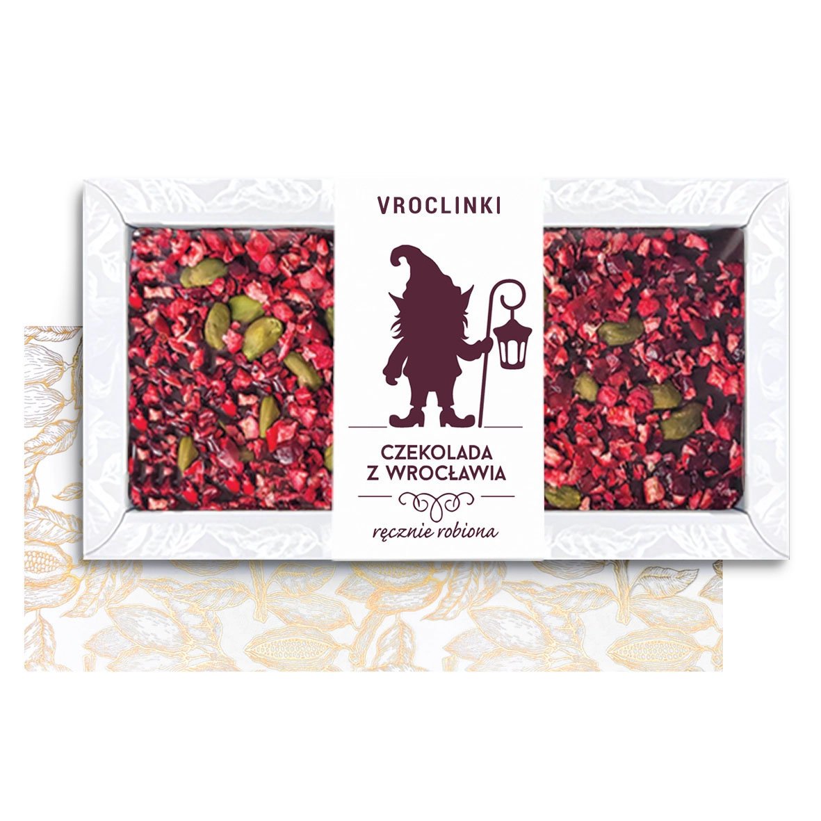 Czekolada Deserowa z Żurawiną i Pistacjami z Wrocławia (80g)