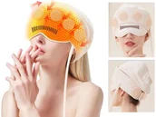 Masażery - MASAŻER CZAPKA DO MASAŻU GŁOWY Oczu 360° ZATOKI MIGRENA BÓL GŁOWY KOMPRES - miniaturka - grafika 1