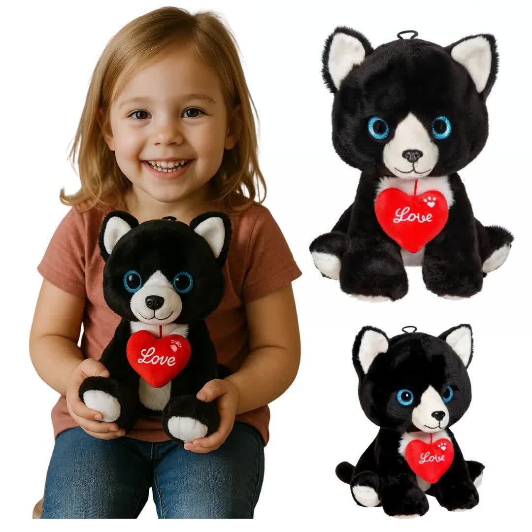 Maskotka Pluszowy Piesek Aleks z Sercem 